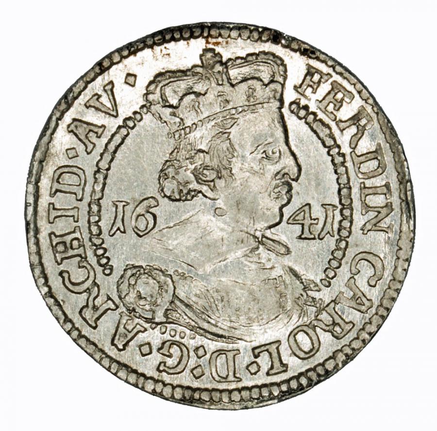3 krajcary 1641 Ferdynand Karol Austria Tyrol Hall