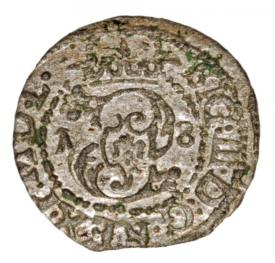Szeląg 1618 Zygmunt III Waza Litwa Wilno