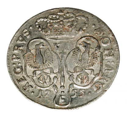 Szóstak 1755 Fryderyk II Wielki Niemcy Królewiec