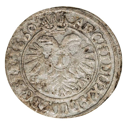1 krajcar 1660 Leopold I Habsburg Śląsk Wrocław