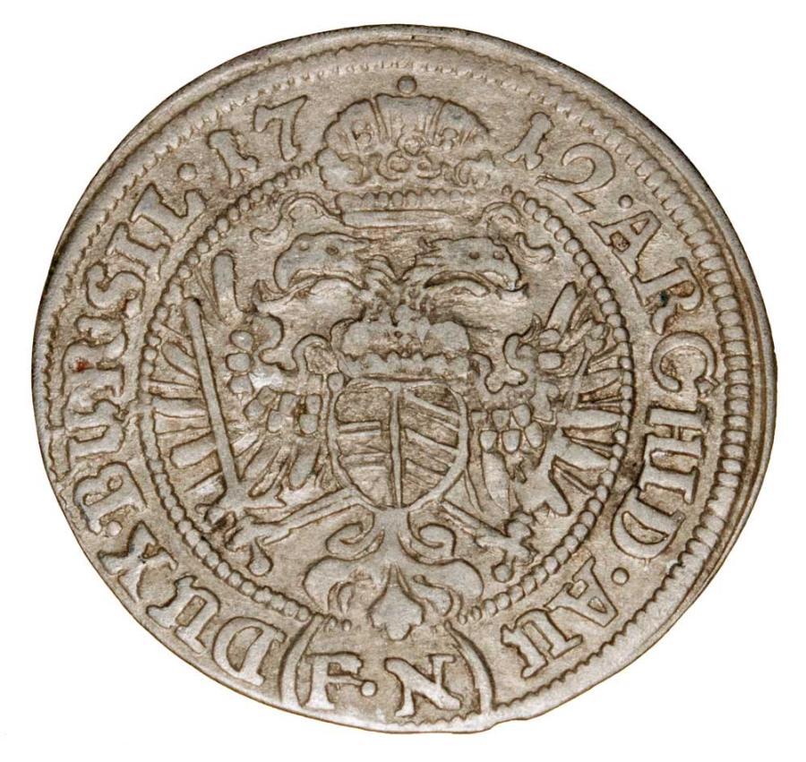 3 krajcary 1712 Karol VI Habsburg Śląsk Wrocław
