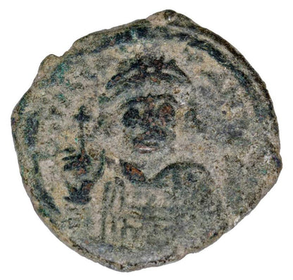 1/2 follis Tyberiusz II Konstantyn Bizancjum Konstantynopol
