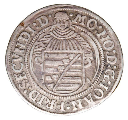 Grosz 1562 Jan Fryderyk II Niemcy Saksonia Saalfeld